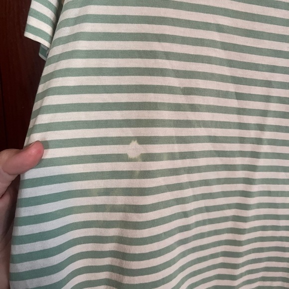 Ralph Lauren Mint Green Striped Tee - Picture 3 of 8